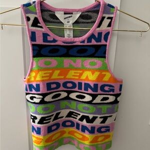H&M x Lakwena Multicolor Graphic Kids Knit Top